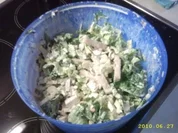 Salat mit Putenstreifen - Rezept
