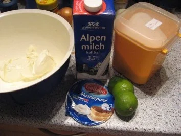 Rezept: Sahnige gefrorene Limette Sahnige gefrorene Limette - Rezept