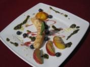 Heiße Früchtchen mit Minzpesto - Rezept
