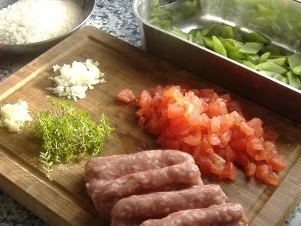 Paella mit Gemüse und Salchichas - Rezept - Bild Nr. 2