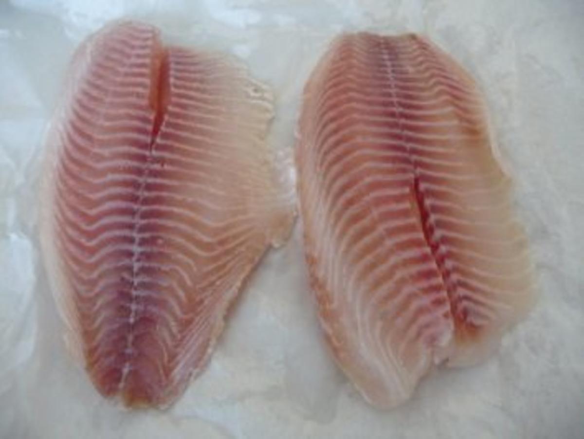Fisch : Tilapia mit Salzkartoffeln und grünem Salat - Rezept - Bild Nr. 4