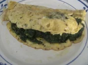 Omlett mit einer leckeren Spinatfüllung - Rezept