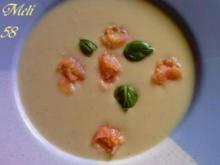 Suppen: Kohlrabicreme Süppchen  mit Lachs - Rezept