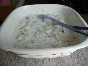 Fisch : Marinierter Hering - Light-Variante - Rezept