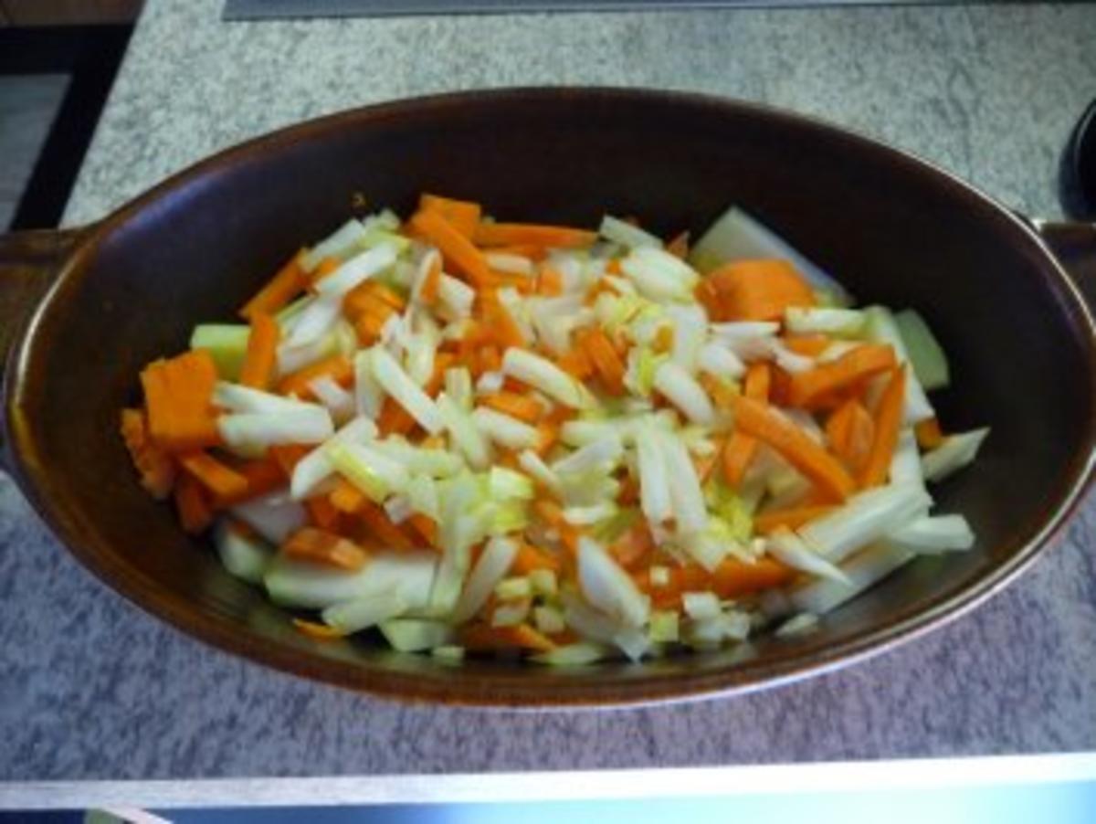 Aufläufe : Kohlrabi - Möhren - Kartoffel - Auflauf - Rezept