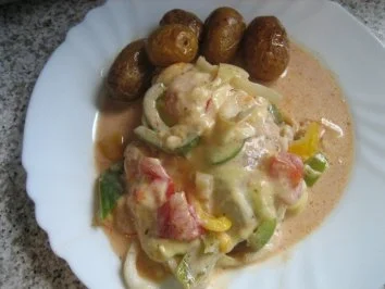 pikante hähnchenpfanne - Rezept