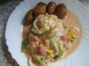 pikante hähnchenpfanne - Rezept