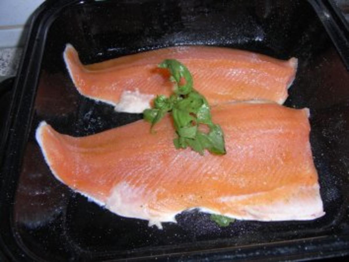 Fisch mit Gemüsehaube - Rezept