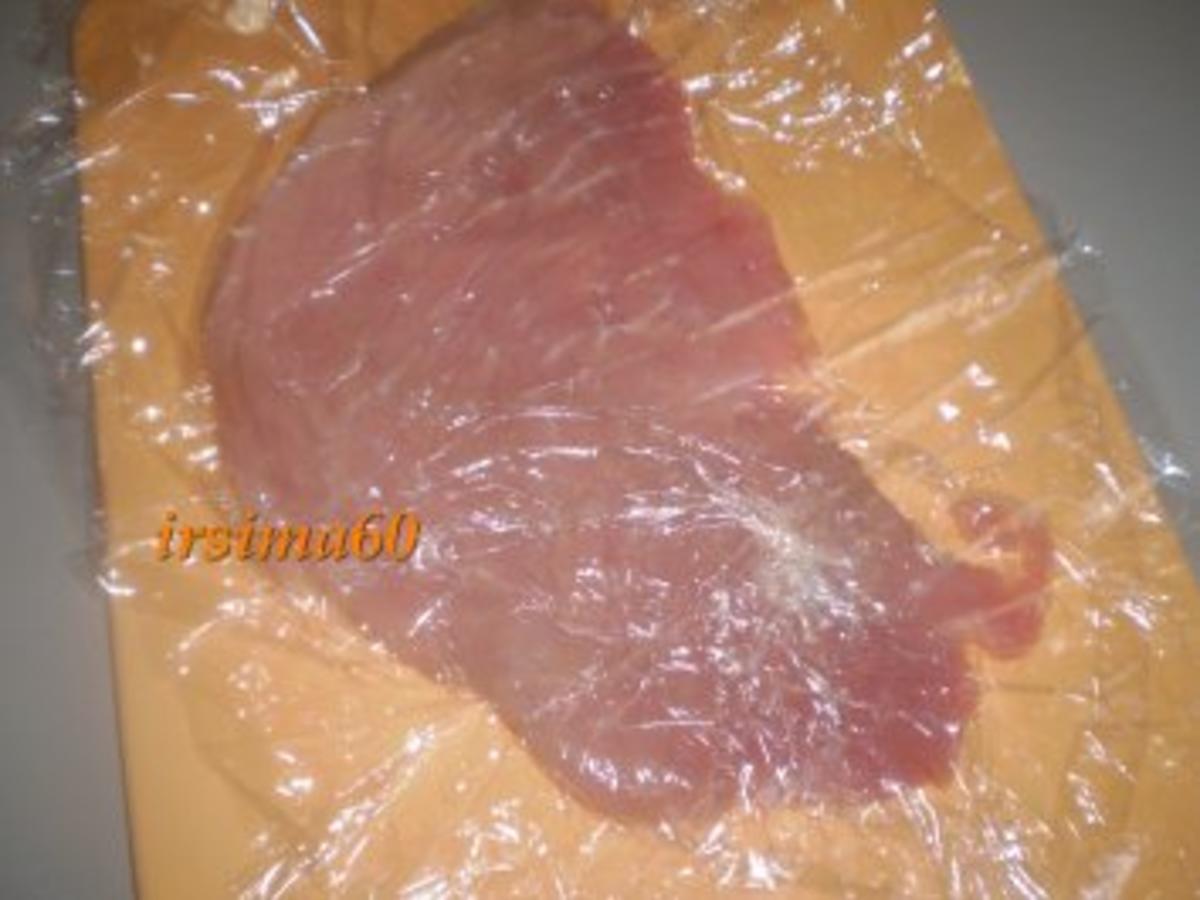 Schweinerouladen mit feiner Pilzfüllung - einfach - 84 kcal/100g