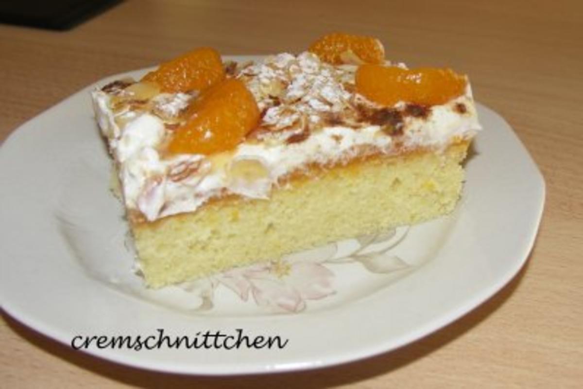 Mandarinen - Blechkuchen - Rezept