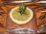 Zitronenlachs vom Grill - Rezept