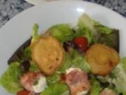 Duett von Ziegenkäse mit sommerlichen Salaten und Tomatenbrot - Rezept