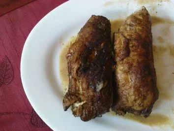 gefüllte Putenröllchen - Rezept