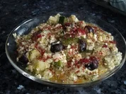 Orientalisches Zucchinimus mit Schafskäse - Rezept