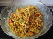 Nudelsalat mit Curry und Ananas - Rezept