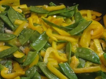 Rezept: Sommergericht - mit Teigwaren, Gemüse und Scampis Bild Nr. 3 Sommergericht - mit Teigwaren, Gemüse und Scampis - Rezept - Bild Nr. 3