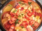 Früchte in Orangenmarinade - Rezept