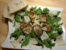 Austernpilze gegrillt auf Rucolabett mit Parmesan - Rezept