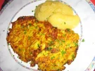 Kartoffel-Karotten-Puffer mit Apfelmus - Rezept