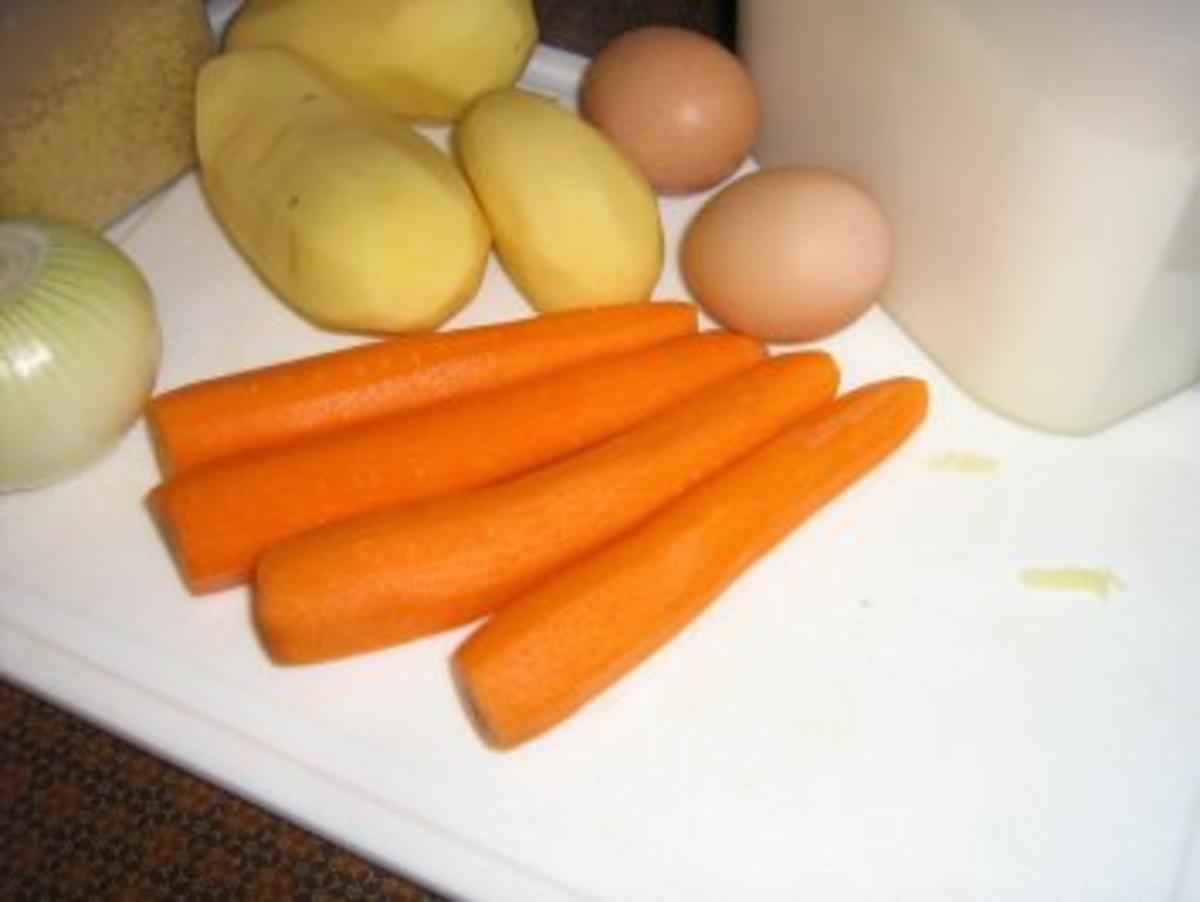 Kartoffel-Karotten-Puffer mit Apfelmus - Rezept - Bild Nr. 2