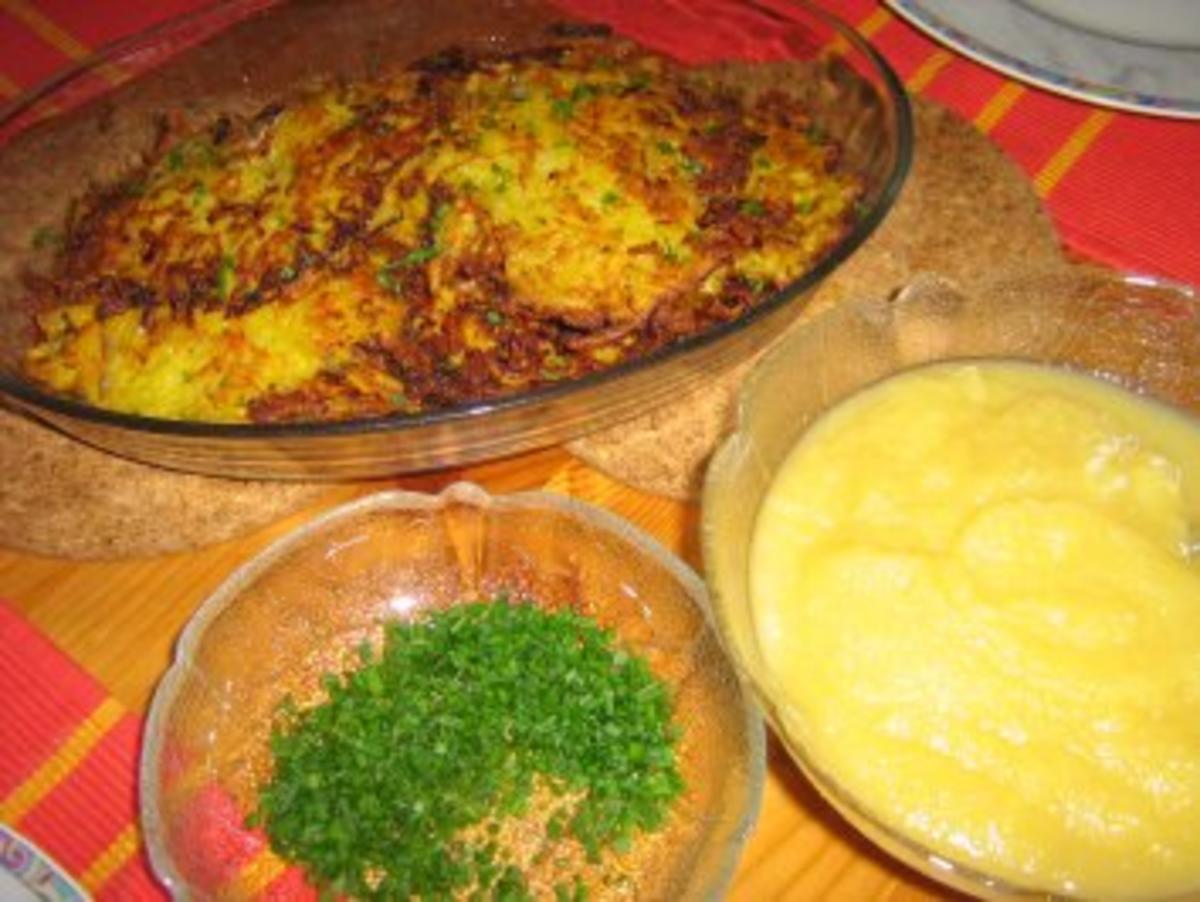 Kartoffel-Karotten-Puffer mit Apfelmus - Rezept - Bild Nr. 7