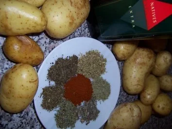 Rezept: Kartoffelspalten - Potatoe-Wedges mit Pizzawürz Bild Nr. 2 Kartoffelspalten - Potatoe-Wedges mit Pizzawürz - Rezept - Bild Nr. 2