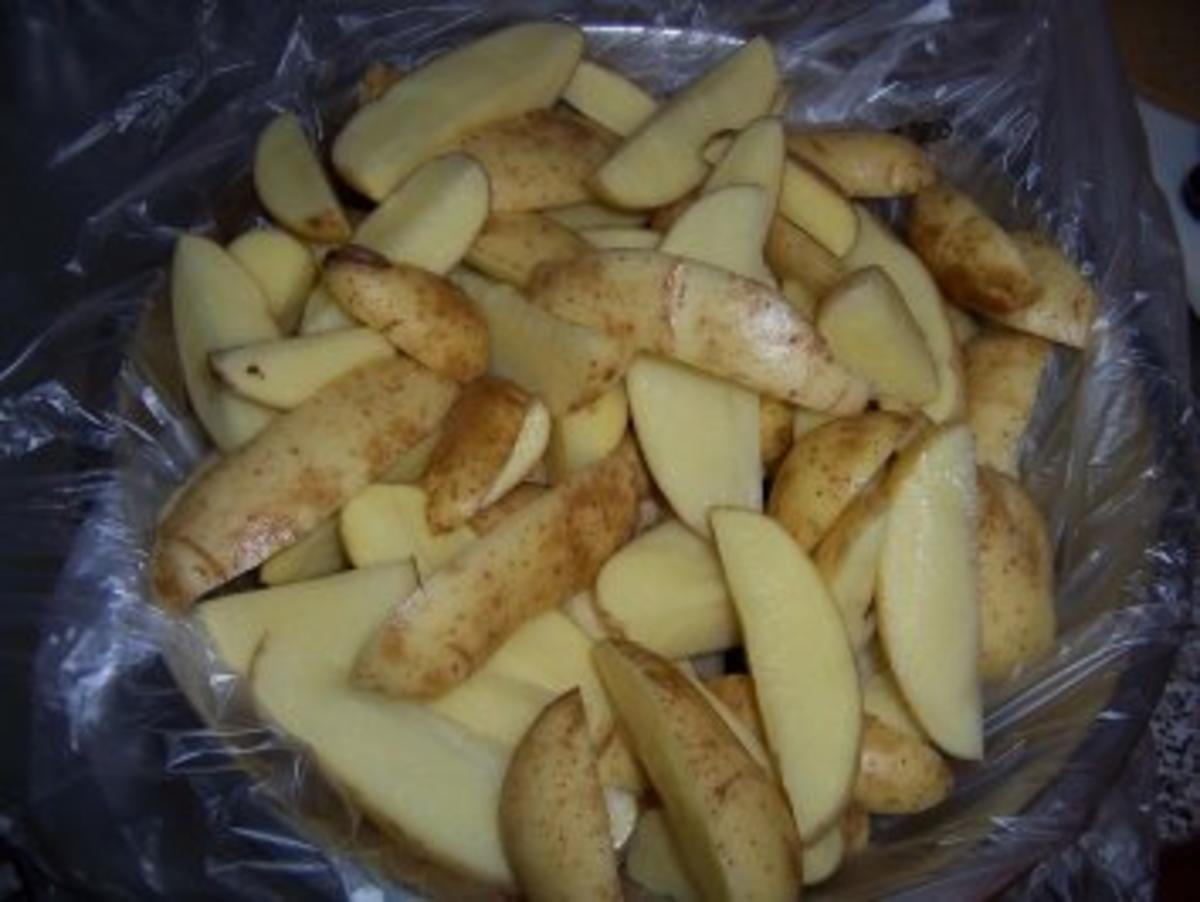 Kartoffelspalten - Potatoe-Wedges mit Pizzawürz - Rezept - Bild Nr. 4