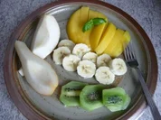 Dessert :  Gemischter Obst-Teller - Rezept