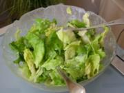 Kopfsalat mit schnellem Dressing - Rezept