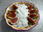 Dessert :  Feigen an Naturjoghurt mit selbstgemachter Kürbismarmelade - Rezept
