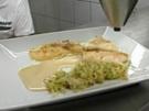 Rotbarschfilet auf getrüffeltem Spitzkohl und Kartoffelauflauf - Rezept