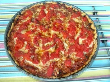 Tarte  a` la tomate - Rezept