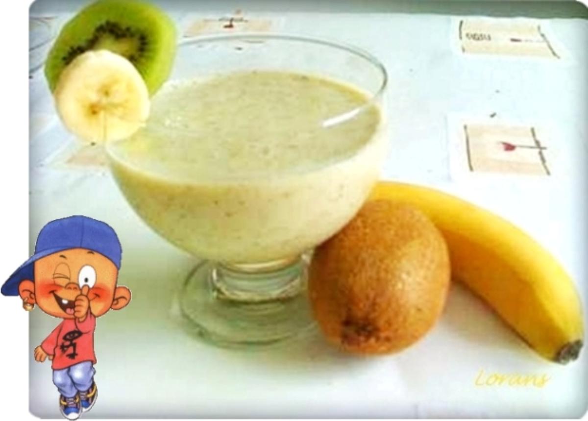 Bilder für Getränke: Banane - Kiwi - Fruchtshake - Rezept