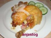 Hähnchen mit Aprikosen Speck Fullung - Rezept