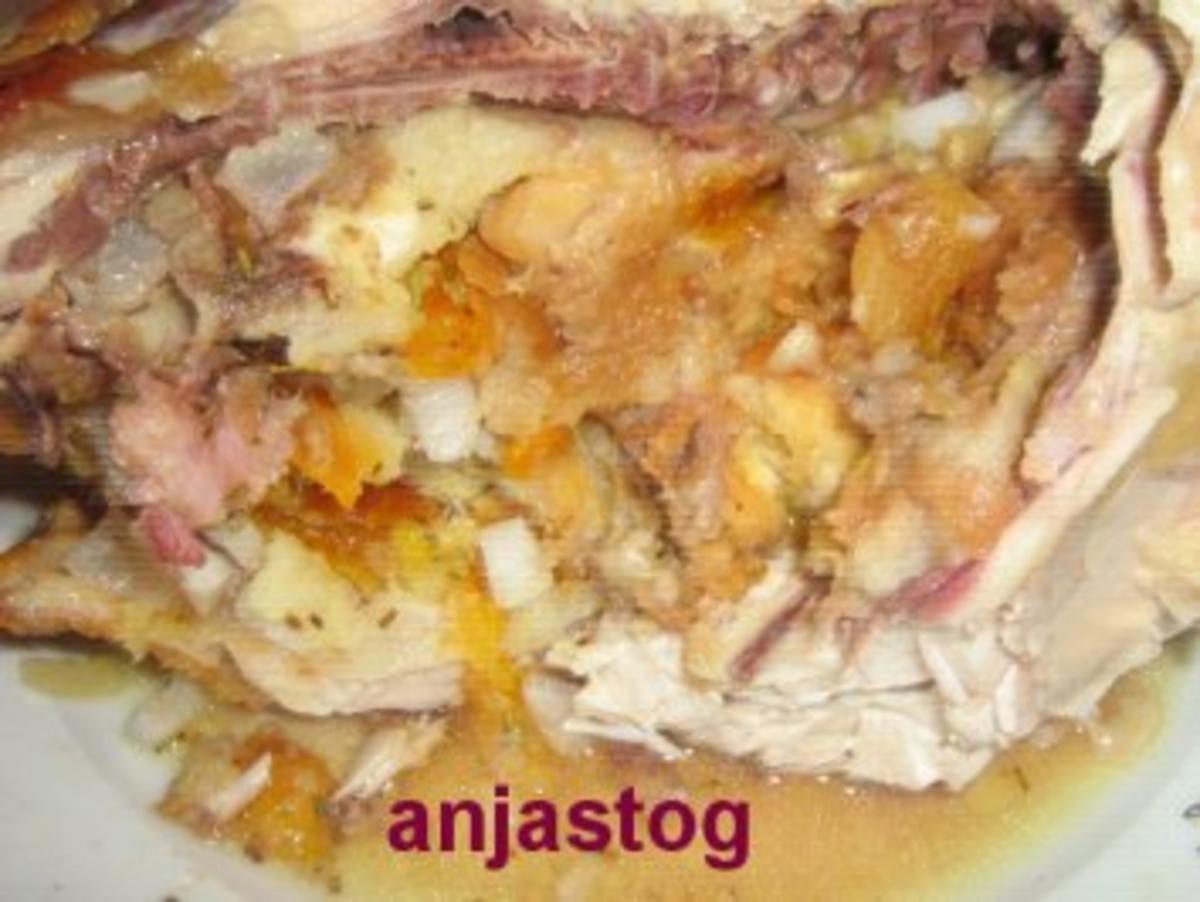 Hähnchen mit Aprikosen Speck Fullung - Rezept - Bild Nr. 2