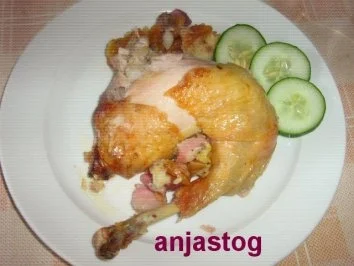 Hähnchen mit Aprikosen Speck Fullung - Rezept - Bild Nr. 7