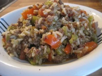 Reispfanne mit Rinderhack - Rezept