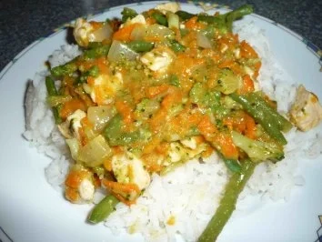 Sommerlich leichtes Ragout auf Reis - Rezept - Bild Nr. 12