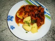 Rezept: Leberkรคsgulasch Leberkรคsgulasch - Rezept