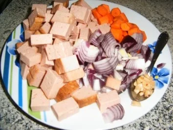 Leberkäsgulasch - Rezept - Bild Nr. 3