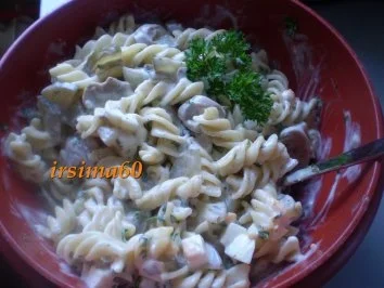 Nudelsalat mit Champignons - Rezept - Bild Nr. 3