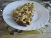 Rührei auf Brot mit Blattsalat - Rezept