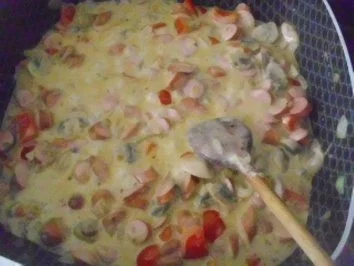 Rezept: Wienerpfanne mit kleinen Nudeln Bild Nr. 10 Wienerpfanne mit kleinen Nudeln - Rezept - Bild Nr. 10