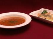 Traditionelle tunesische Gerstensuppe und gefüllte Brik-Teigtaschen (Ines Redjeb) - Rezept