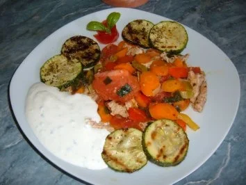 Gemüse-satt......für alle Jubilare und Geb.-Kinder im August - Rezept