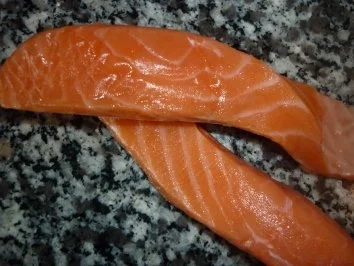 Pasta Artigianale mit Walnussauce und Lachs an gebratenem Vanille-Auberginen - Rezept - Bild Nr. 3