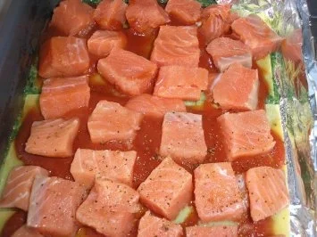 Spinat - Lachs- Lasagne nach Art des Hauses! - Rezept