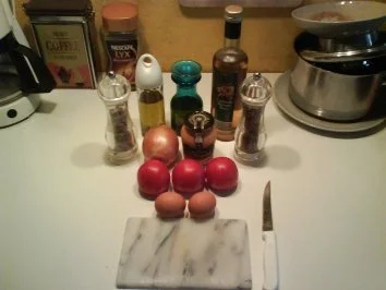 Salat: Tomatensalat mit Ei - Rezept - Bild Nr. 2