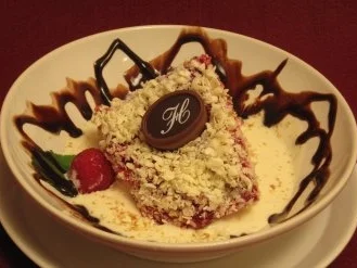 Süße Lasagne auf Vanillesoße - Rezept