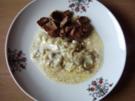 Schweinegeschnetzeltes mit Gurkengemüse und Dillsoße - Rezept